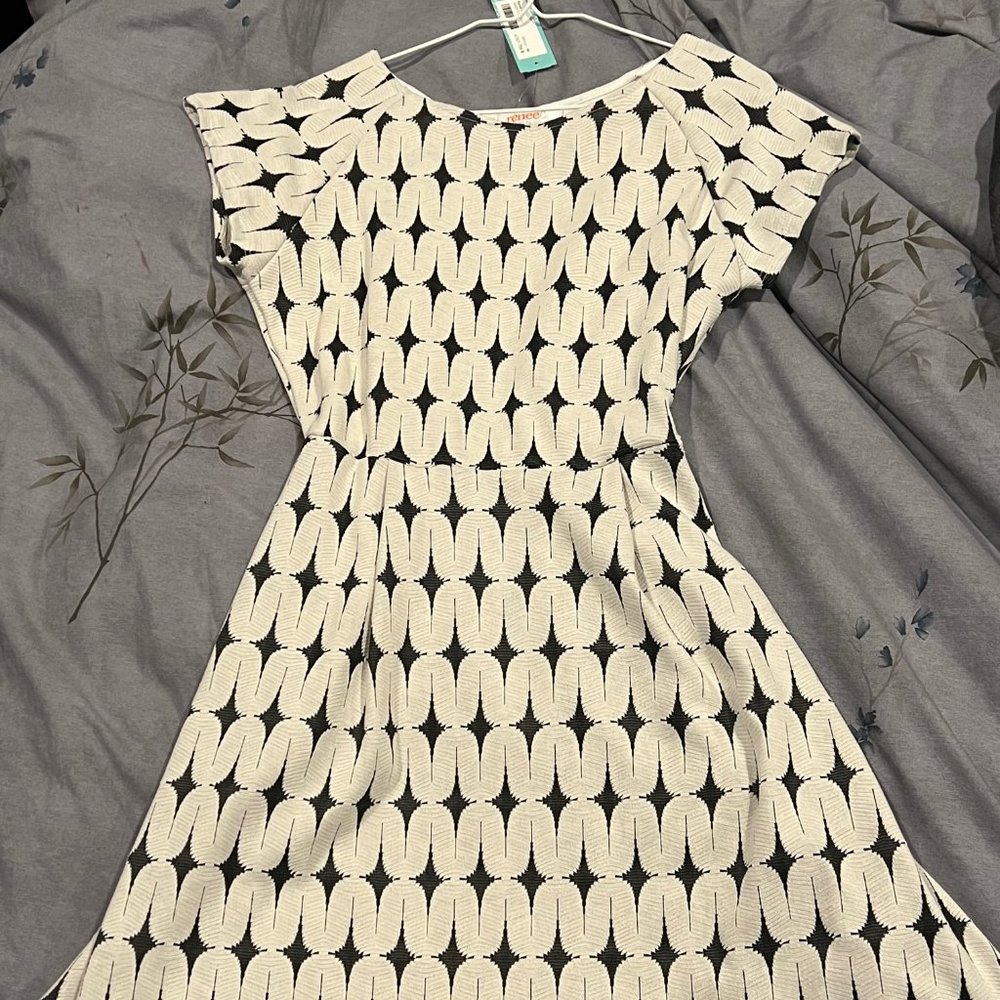 NEW Stitch Fix Renne C Textured Geometric Print Dress